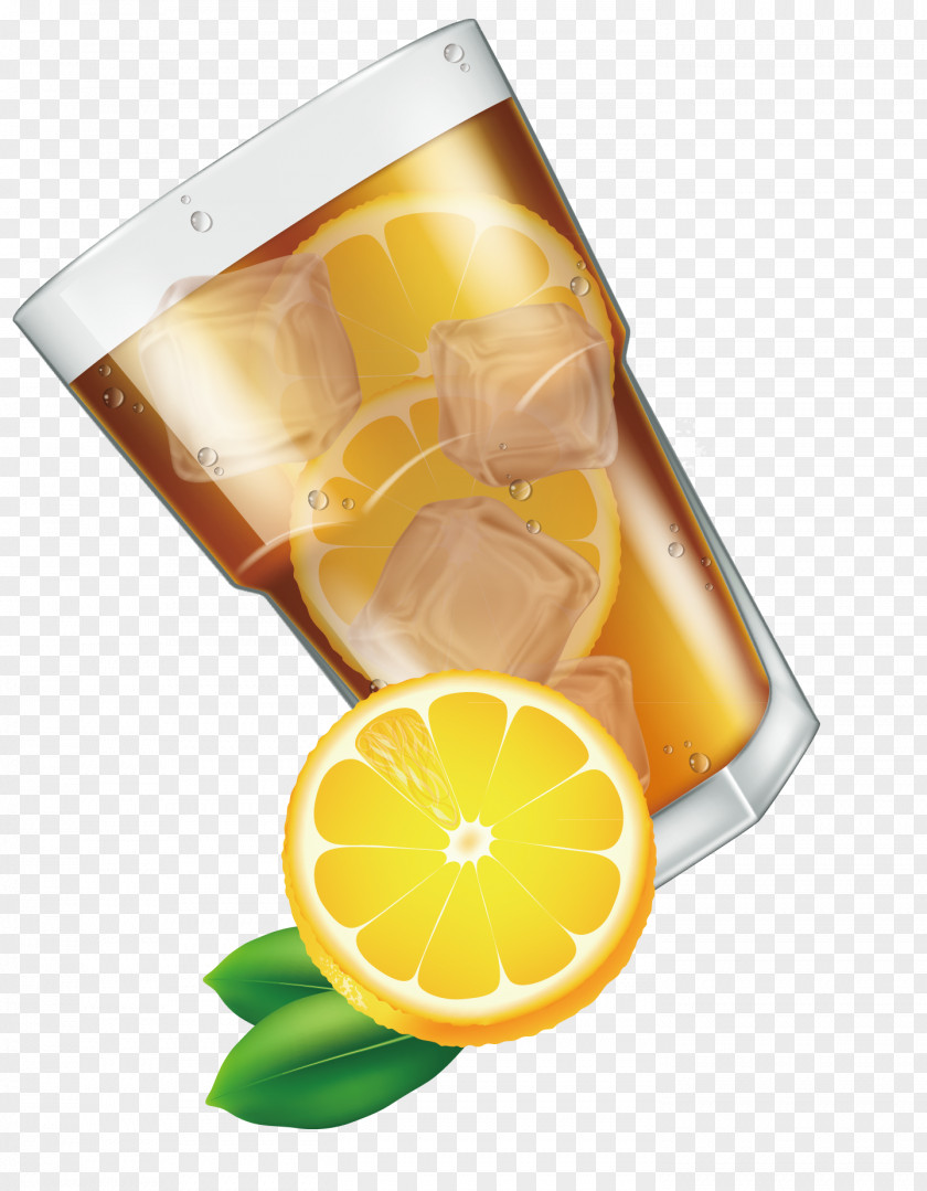 Lemon Beverage Decoration Design Vector Lemon-lime Drink Orange Juice Harvey Wallbanger PNG