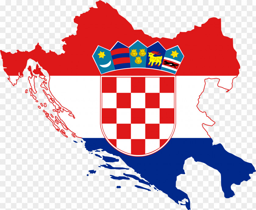 Map Flag Of Croatia National PNG
