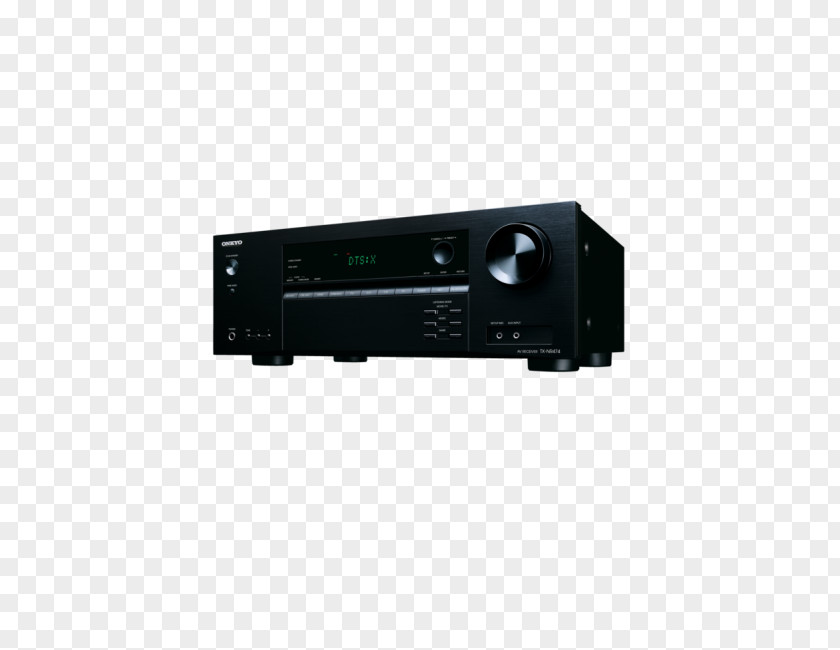 ONKYO TX-NR474 5.1channels Surround 3D Black AV Receiver Dolby Atmos Home Theater Systems Audio PNG