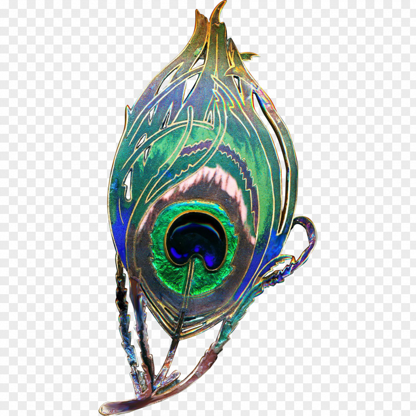 Peacock Feather Art Nouveau Peafowl PNG
