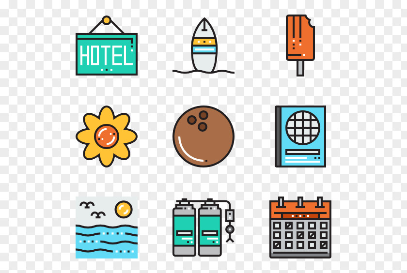 Summer Holiday Diagram Clip Art PNG