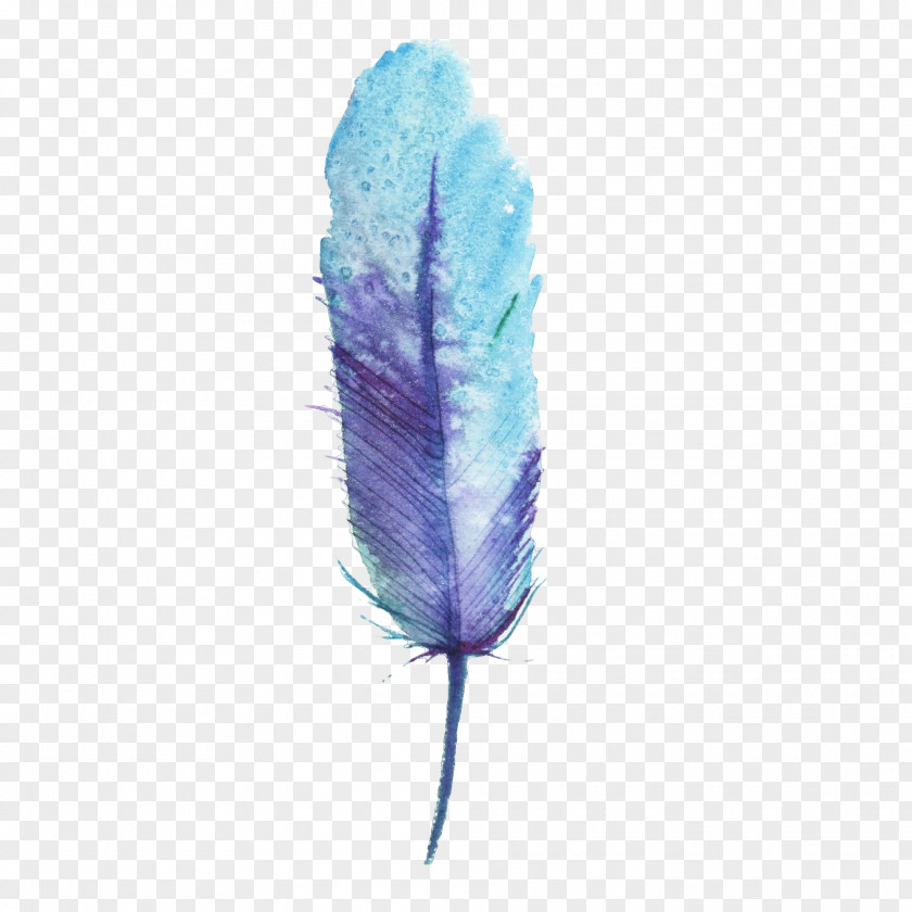 Vector Decorative Decoration,Blue Feather Bird Blue PNG