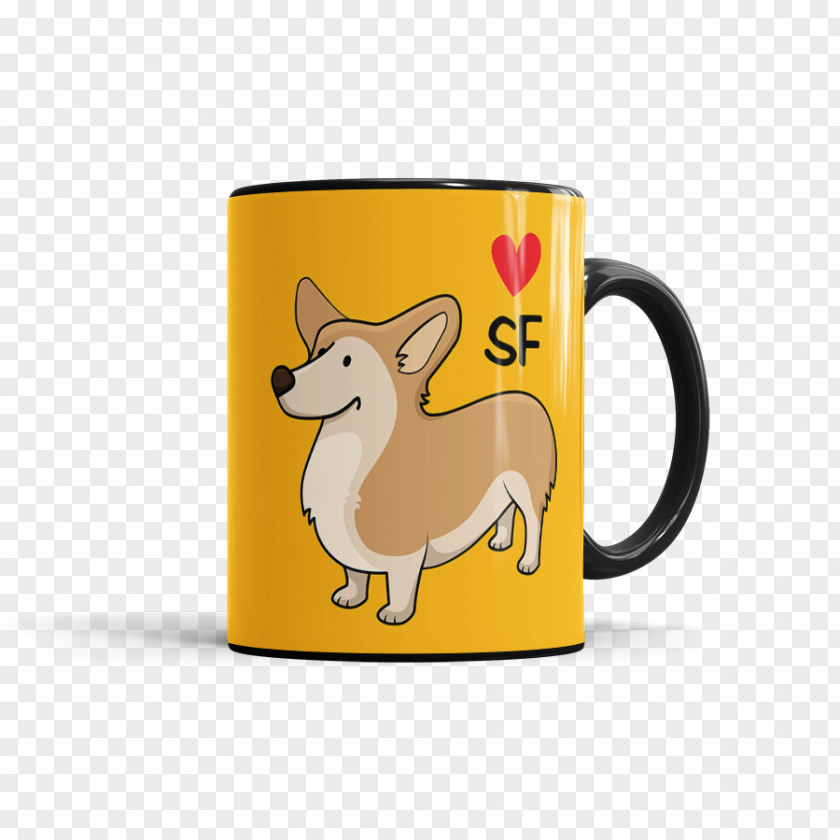 Corgi Love Dog Mug Product Cartoon Font PNG