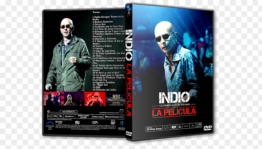 Indio Solari Film DVD Compact Disc La Plata Concert PNG