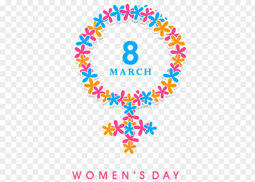 March 8 Women's Day Decoration Pattern International Womens Poster PNG