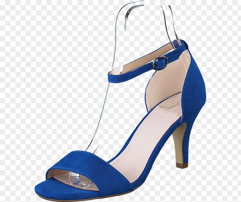 Sandal High-heeled Shoe Women Bianco Heel Blue PNG