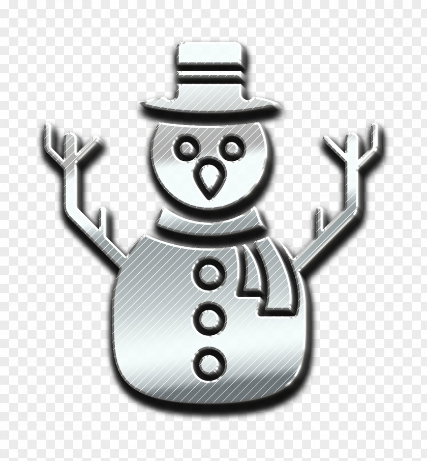 Smile Snowman Christmas Icon PNG