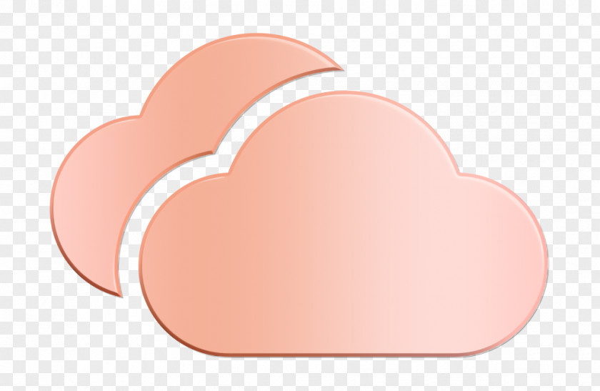 Material Property Heart Cloud Icon Forecast Rain PNG