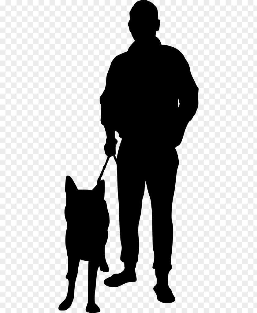 Person Silhouette Dog Walking Clip Art PNG