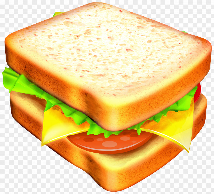 Sandwich Cliparts Ham And Cheese Wrap Hamburger Breakfast PNG