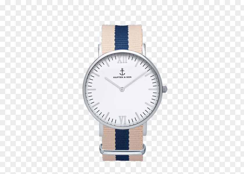 Silver Watch Leather MVMT Classic Ronda PNG