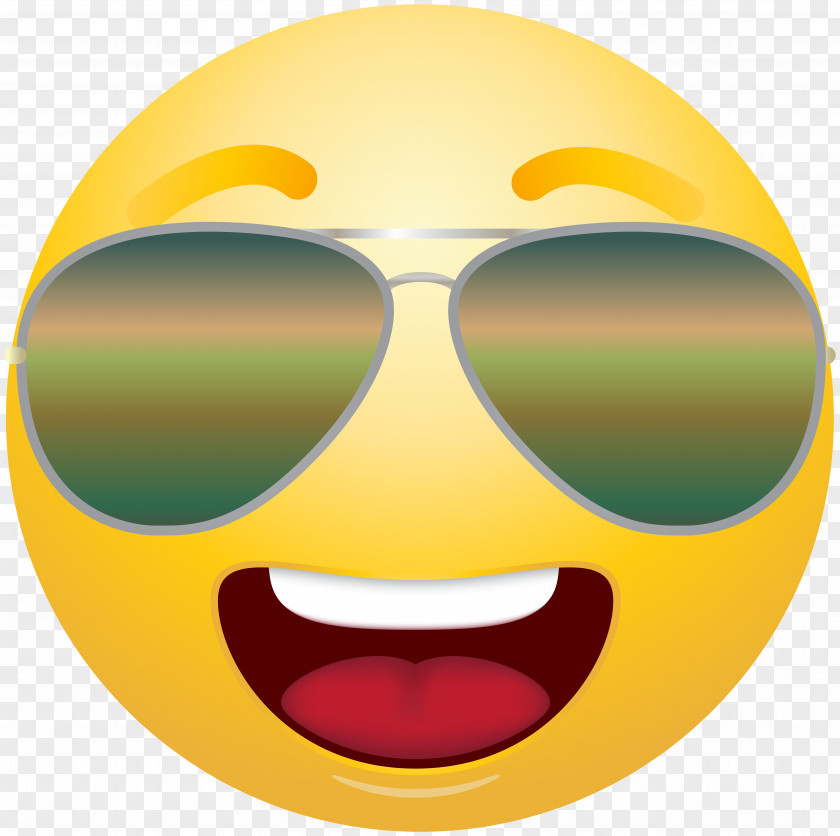 Sunglass Emoticon Smiley Eyewear Emoji Clip Art PNG