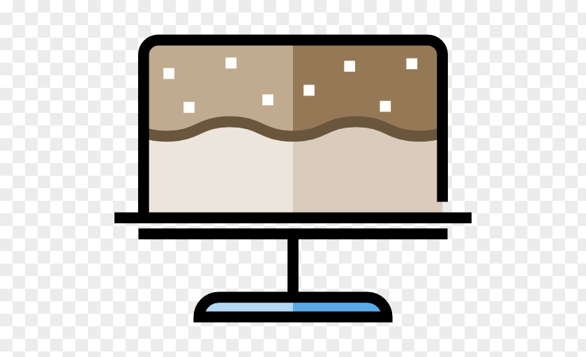 Computer Monitor Birthday Cake Bakery Food Icon PNG