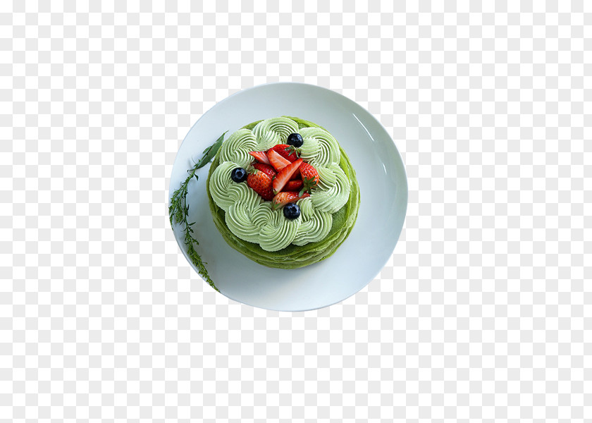 Matcha Strawberry Cake Ice Cream PNG