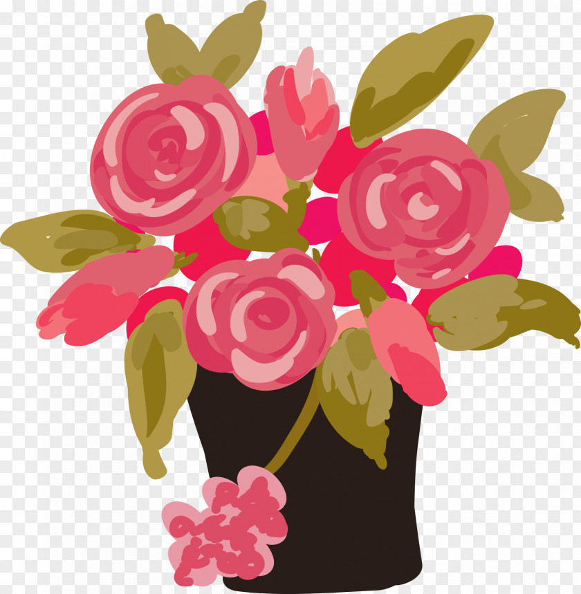 Ornamental Flower Garden Roses Image Design Adobe Photoshop PNG