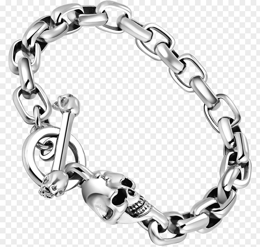 Silver Charm Bracelet Sterling Chain PNG