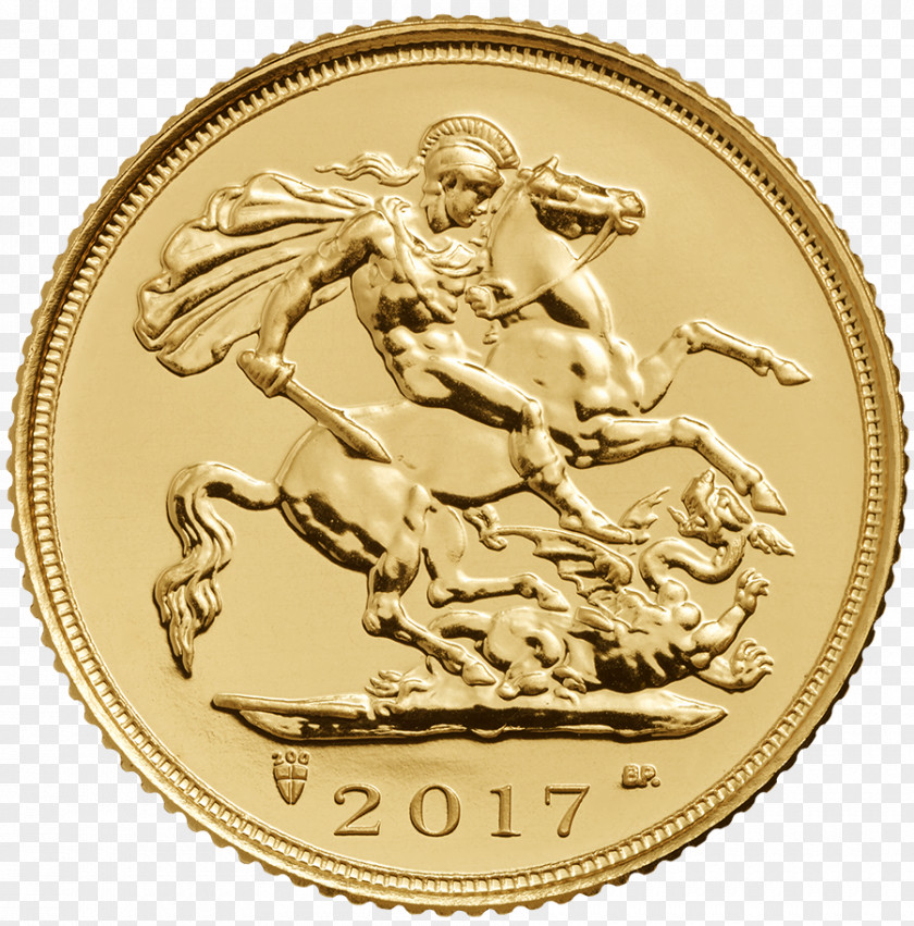 Silver Coins Royal Mint Half Sovereign Bullion Coin PNG