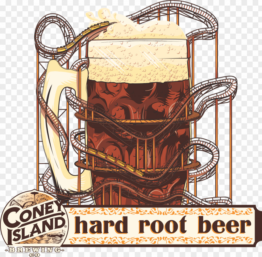 Beer Coney Island Brewery Root Ale PNG