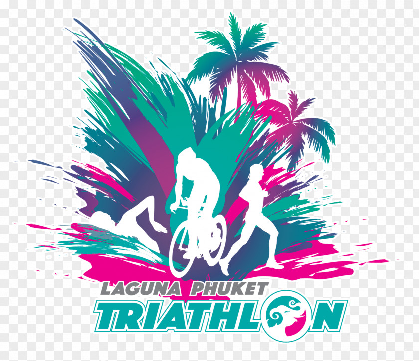 Design Laguna Phuket Triathlon Logo Sport PNG