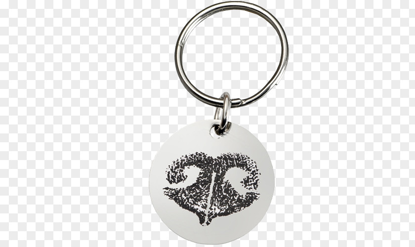 Jewelry Display Key Chains Newfoundland Dog Fingerprint Footprint Metal PNG