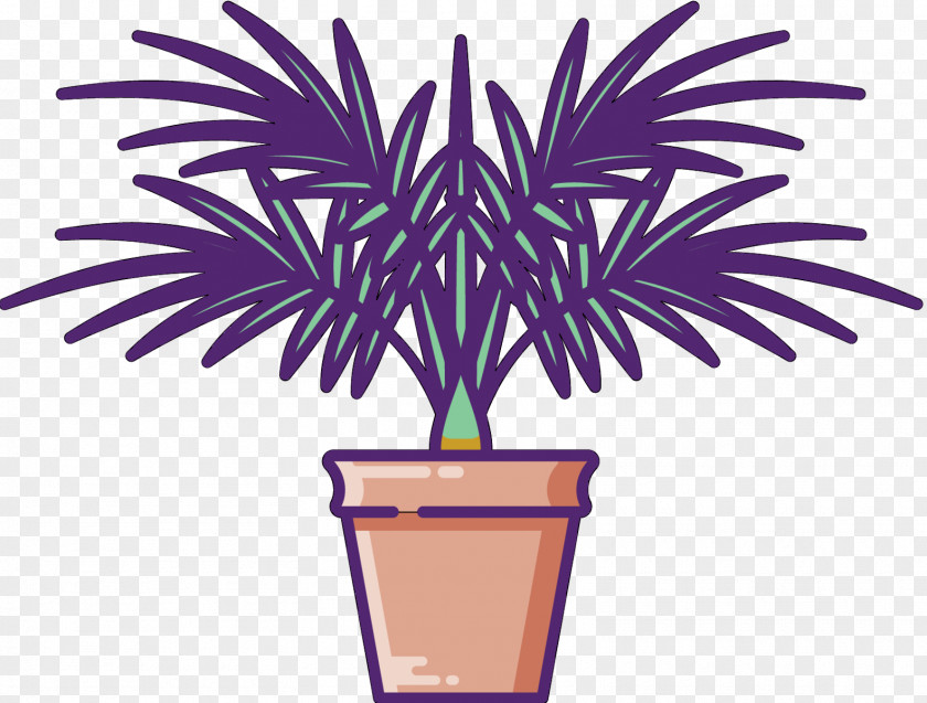 Palm Trees Clip Art Flowerpot Penjing PNG
