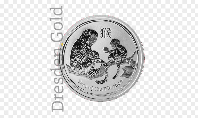 Silver Coin Gold Lunar Troy Ounce PNG