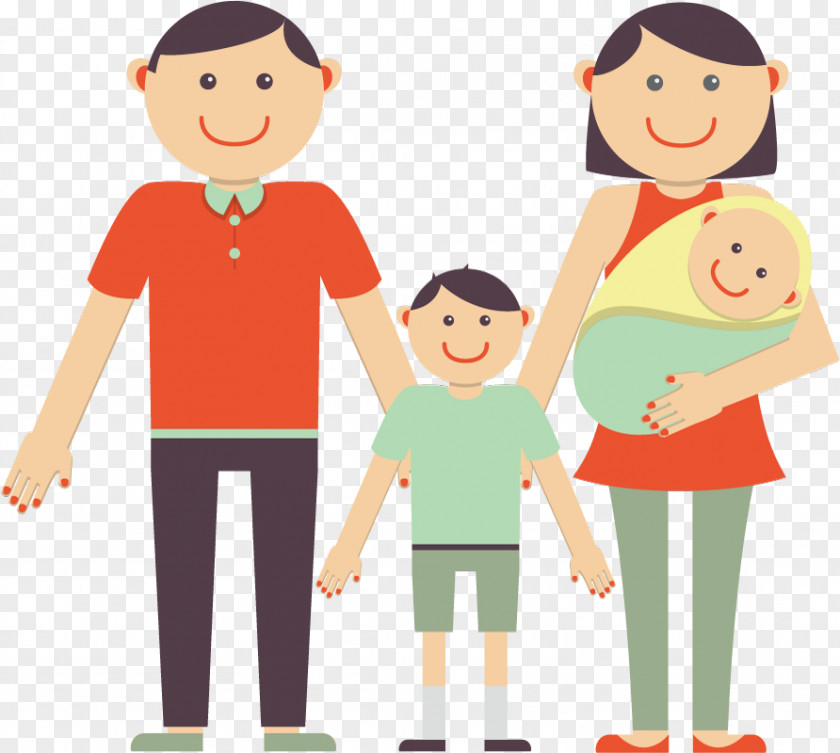 Vector Happy Family Euclidean Happiness Clip Art PNG