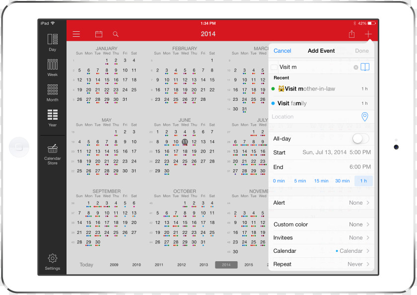 Ipad Calendar IOS 8 IPad App Store PNG