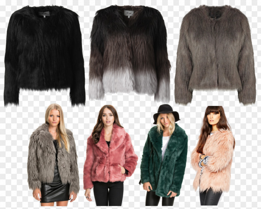 Jacket Fake Fur Leather Wool PNG