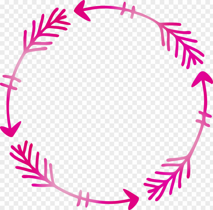 Pink Magenta Circle Line PNG