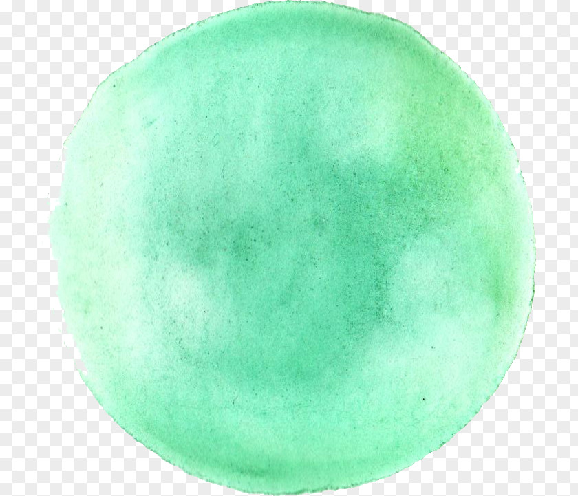 WATERCOLOR GREEN Green Circle Watercolor Painting Turquoise PNG