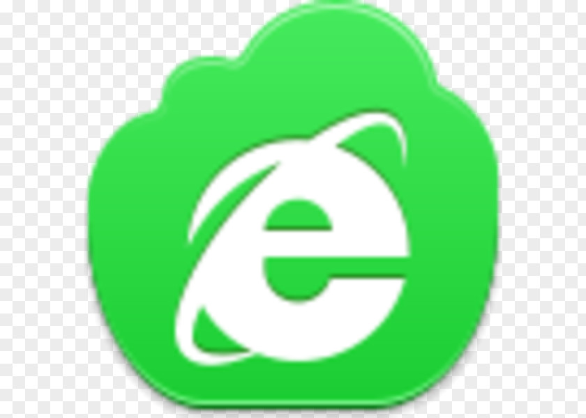 Green Cloud Internet Explorer Clip Art PNG