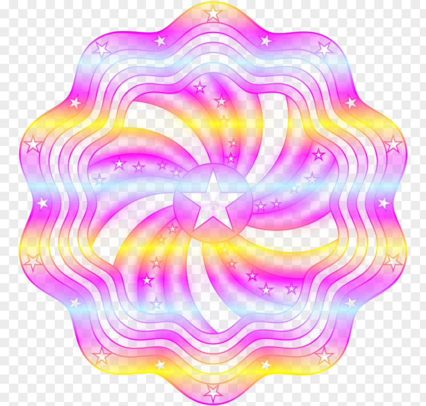 Rotating Color Artwork Rotation Five-pointed Star Pattern PNG