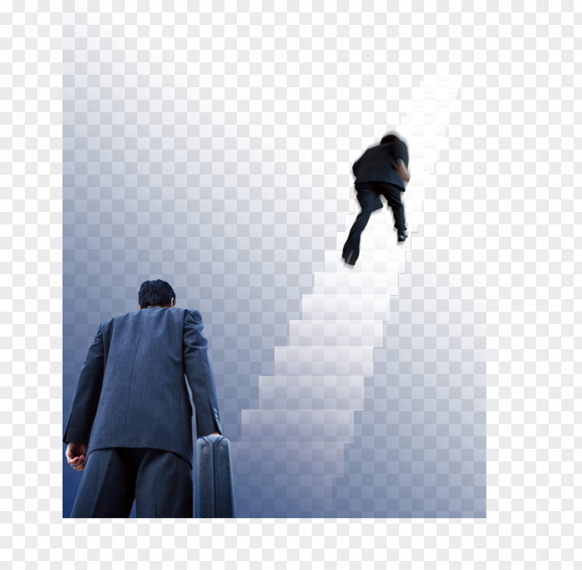 Business People Climbing Stairs Stair PNG
