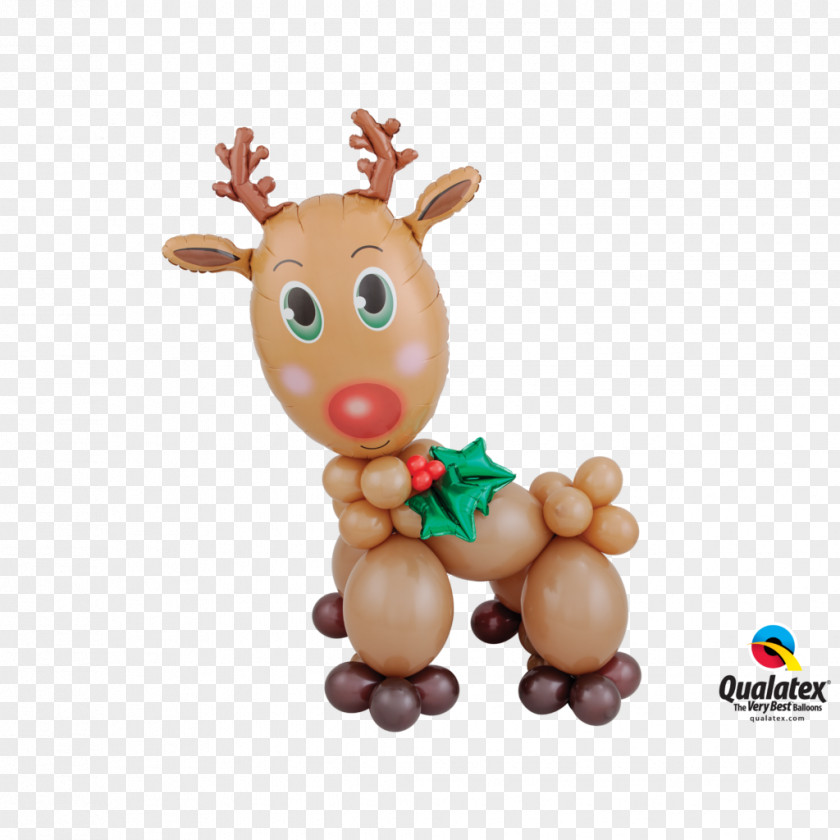 Deer Toy Balloon Christmas Birthday Holiday PNG