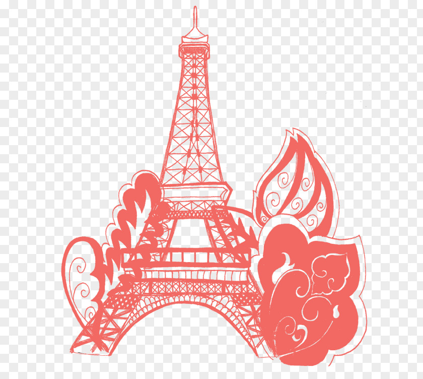 Eiffel Tower Champ De Mars Drawing Image PNG