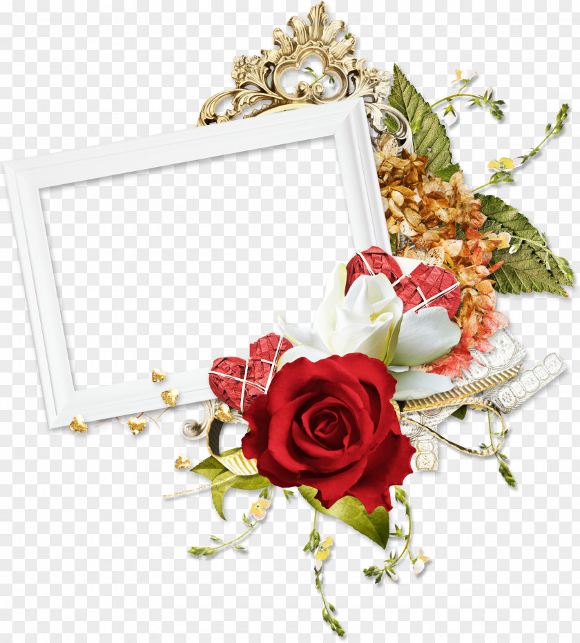 White Roses Picture Frames Scrapbooking Clip Art PNG