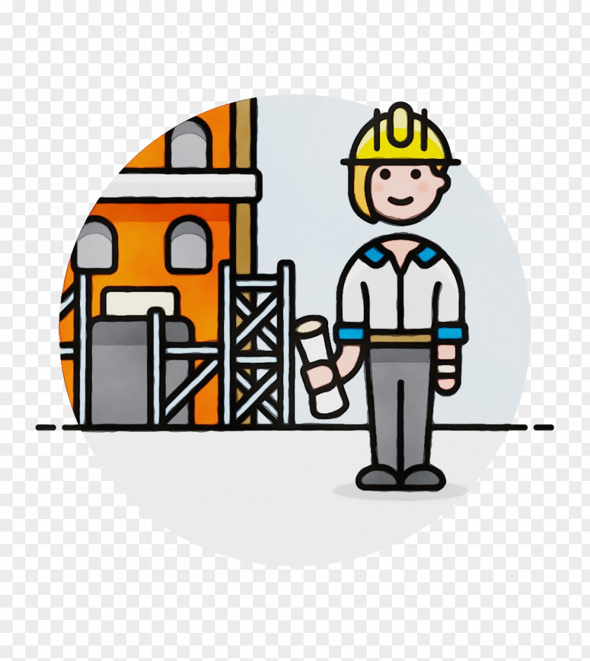 Construction Headgear Cartoon Worker Clip Art PNG