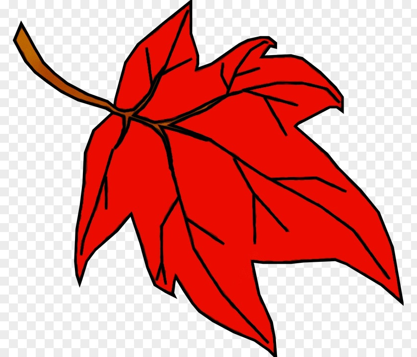 Maple Symmetry Red Tree PNG