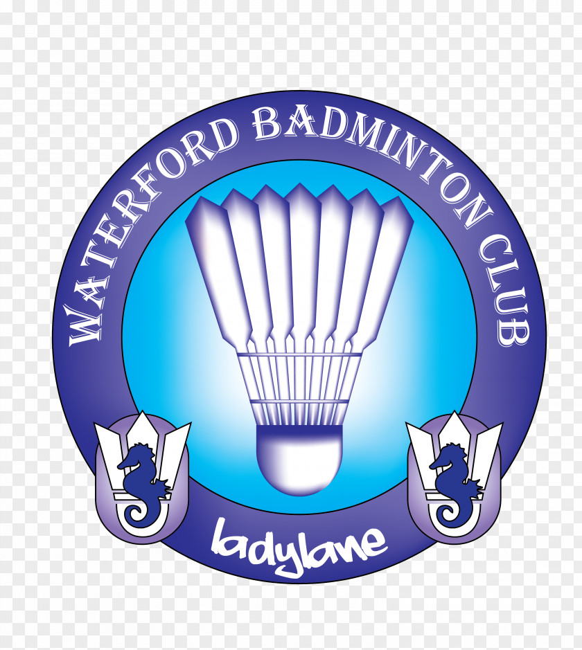 80s Waterford Badminton Club Logo Brand Lady Lane PNG