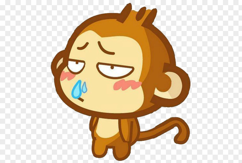 Cartoon Monkey Runny Nose Rhinorrhea Caccola Common Cold Sneeze PNG