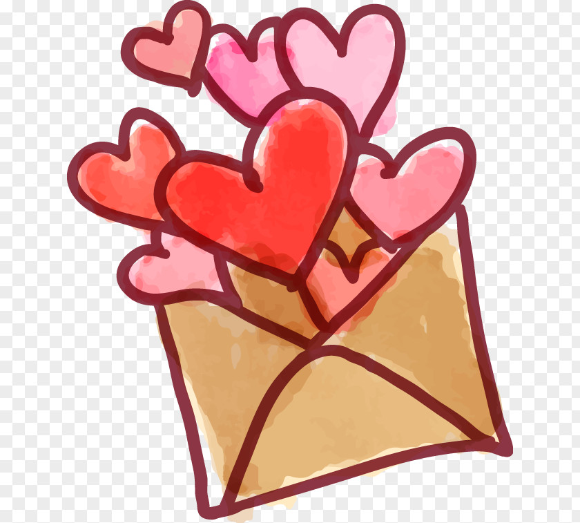 Envelopes Vector Material Heart Valentines Day Euclidean PNG