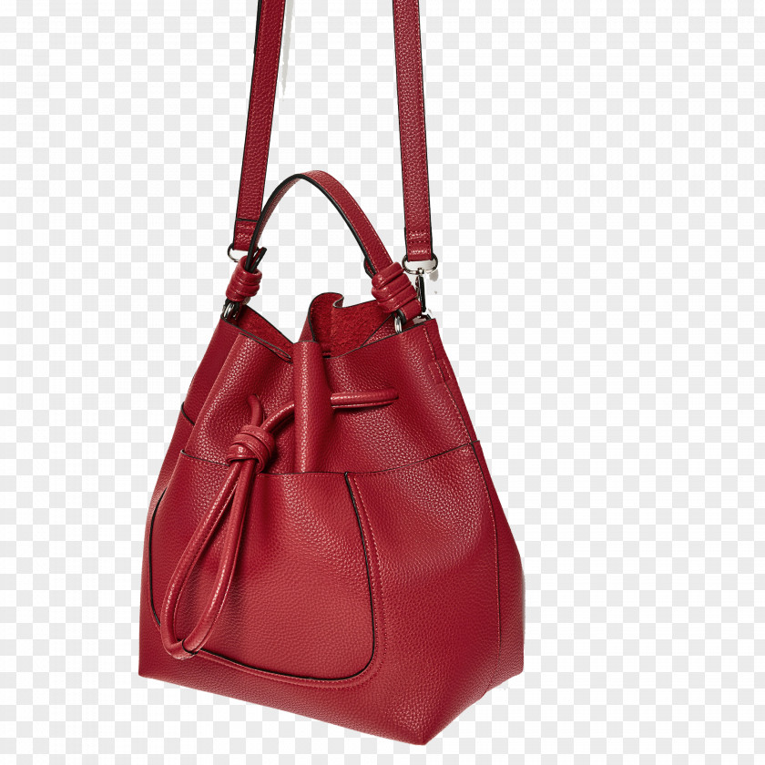Zara Red Rope Bucket Bag Handbag Drawstring Clothing PNG