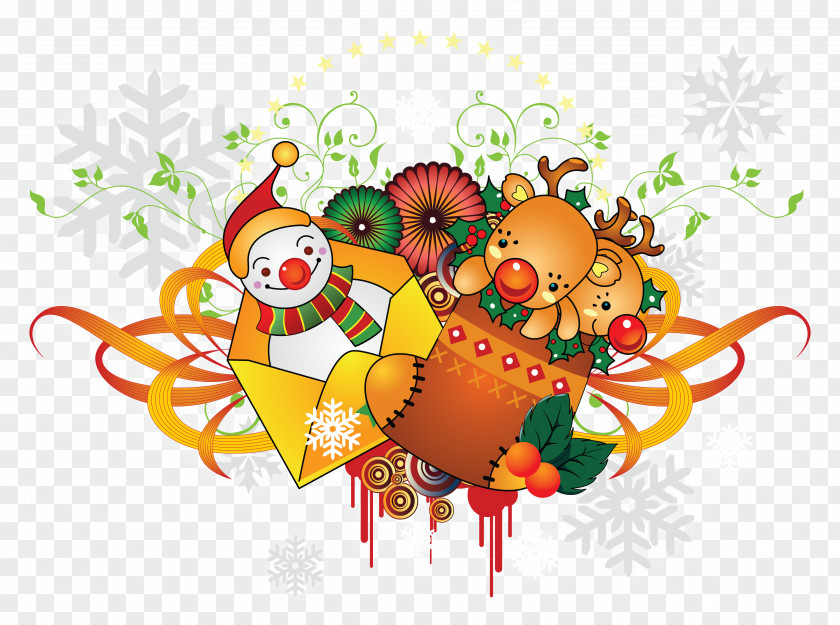 2018 New Year Christmas Clip Art PNG