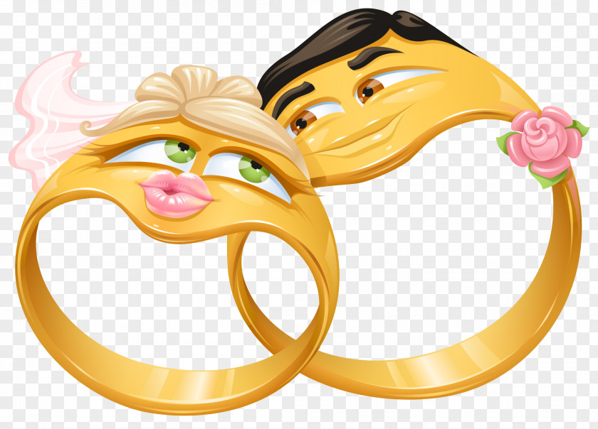 Cartoon Couple Ring Vector Wedding Engagement Clip Art PNG