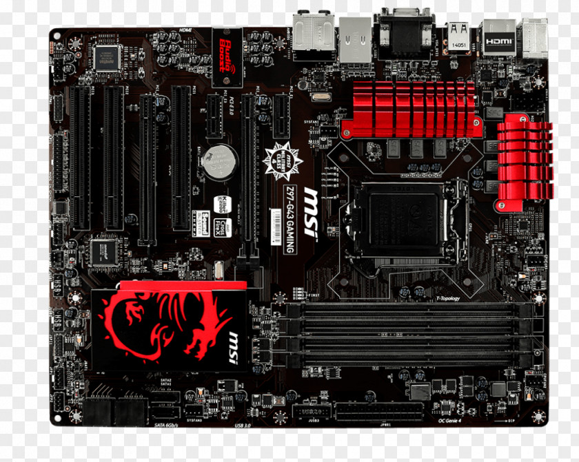 Intel LGA 1150 Motherboard MSI Z97-G43 B85-G43 Gaming PNG