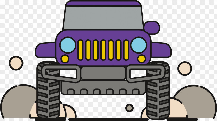 Purple Jeep Car PNG