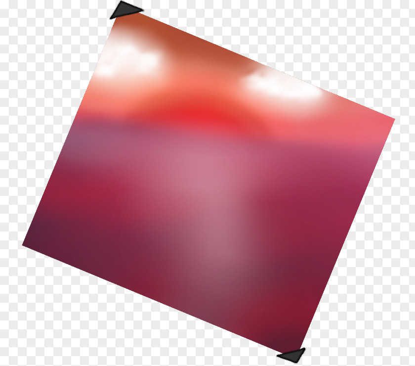 Red Sunset Rectangle PNG