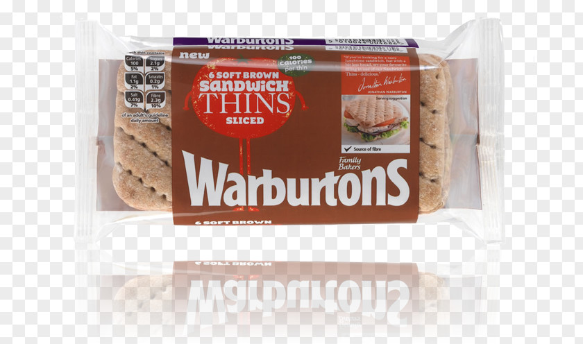 Brown Bread Teacake Australia Snack Warburtons PNG