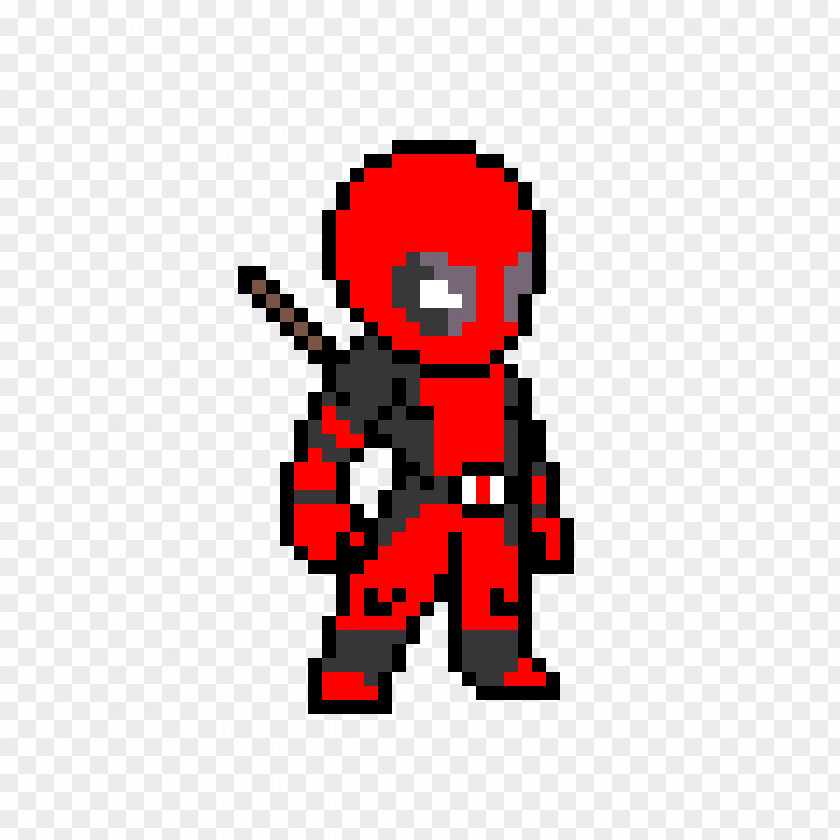 Deadpool Pixel Art Spider-Man Minecraft PNG